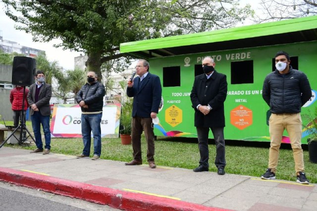 Inauguran nuevo punto verde en pleno centro de Corrientes