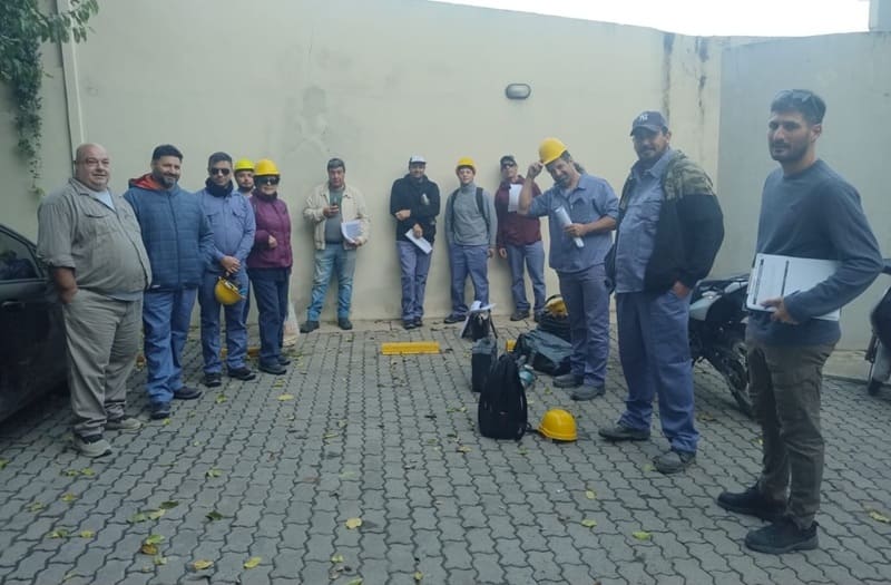 Se organizaron durante la pandemia para trabajar en la construcción