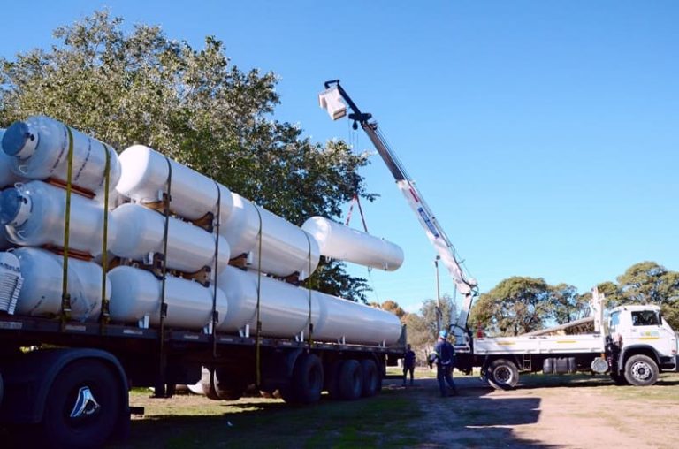 Incorporan camiones para reforzar la distribución de gas envasado