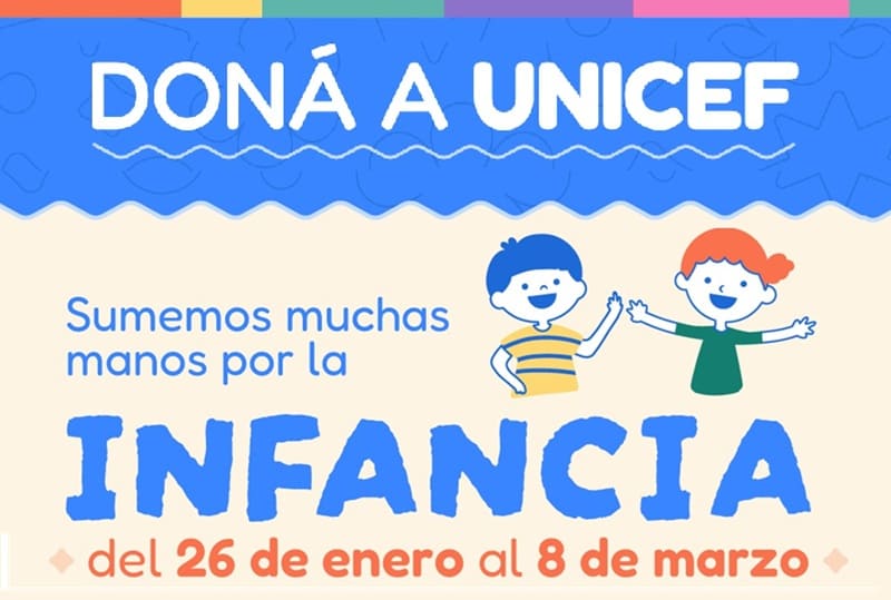Lanzan la 16° campaña en favor de UNICEF Argentina