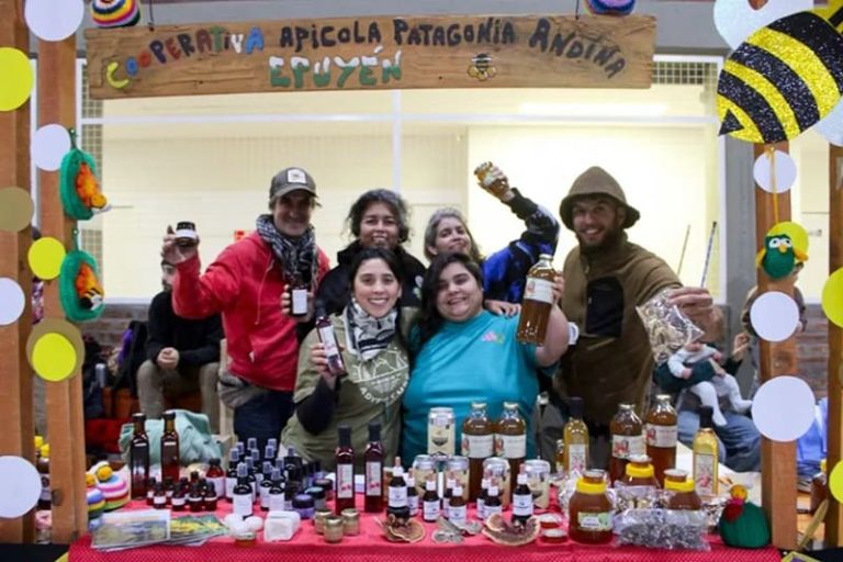 Productores cordilleranos exhibieron hongos medicinales y mieles en Aluminé