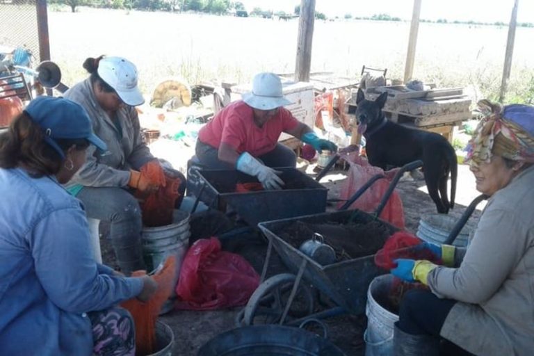 Producen 1800 kilos mensuales de compost orgánico